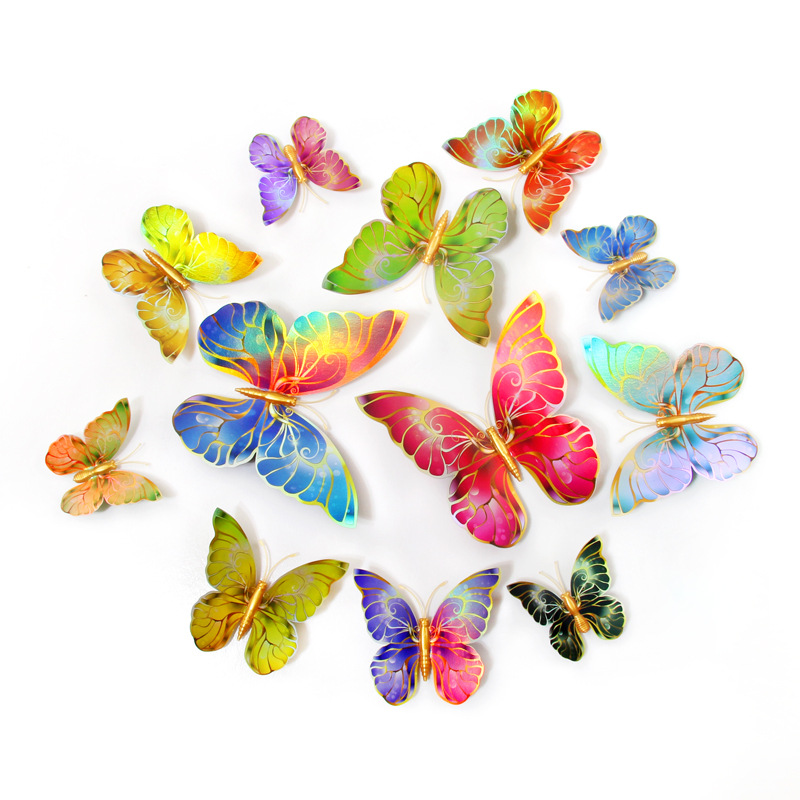 Mariposas Magnéticas de PVC de Alta Definición - Diseño 3D de una Capa con Imán - Reutilizables para Decoración de Pared y Puertas de Nevera - Venta por Lotes para Mayoristas