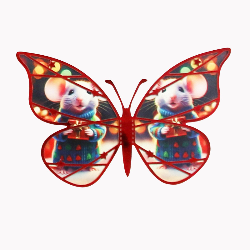 Lote de 12 Mariposas Adhesivas 3D Caladas para Exportación - Colores Vibrantes y Diseño Moderno - Decoración para Pared para Hogar y Comercio - Ideal para Mayoristas y Vendedores de Amazon