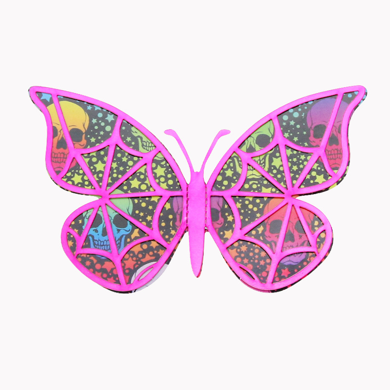 Mariposas 3D para Halloween de Amazon FBA - Decoración Tenebrosa para Paredes y Globos - Adhesivos de PVC para Fiestas Temáticas y Mayoristas de Temporada