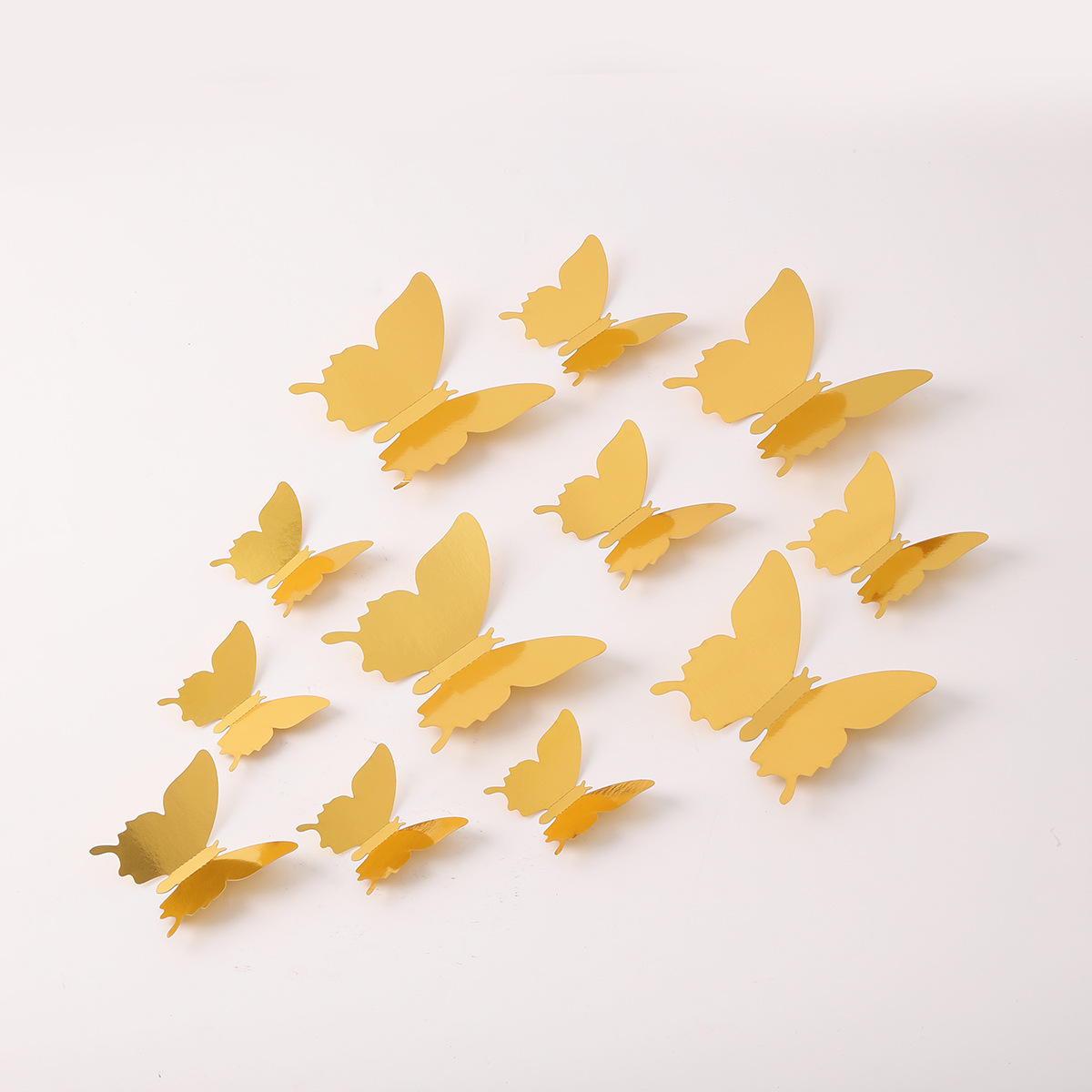 Mariposas 3D Brillantes - Nuevo Diseño Populares para Fiestas - Decoración para Paredes, Escaparates y Fondos de Fotos - Ideales para Eventos y Mayoristas