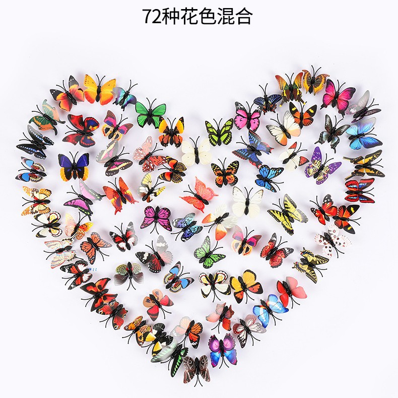 Mariposas Magnéticas 3D de una Capa para Nevera - Decoración de Hogar con PVC de Alta Calidad - Adhesivos Ultra Realistas para Superficies Metálicas - Para Mayoristas