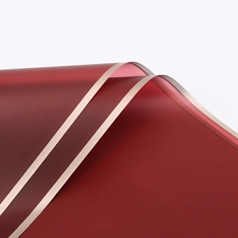 Film Translúcido para Envolver Flores con Borde Dorado - Papel Impermeable de Alta Gama para Bouquets - Fabricante para Venta al por Mayor (Mín. 50 Unidades)