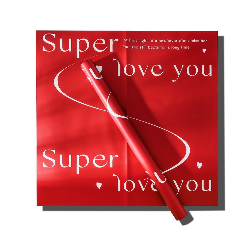 Papel para Ramos en Esfera/Round Bouquet con Letras 'Te Amo' - Tendencia en Redes 2025 - Material Premium para Floristerías - Venta Exclusiva al por Mayor