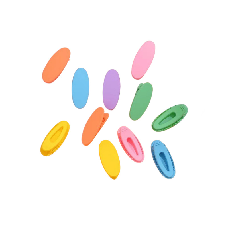 Pinzas de Pato Ovaladas en Colores Pastel - Accesorios para Flequillo con Acabado Mate Sin Marcas 