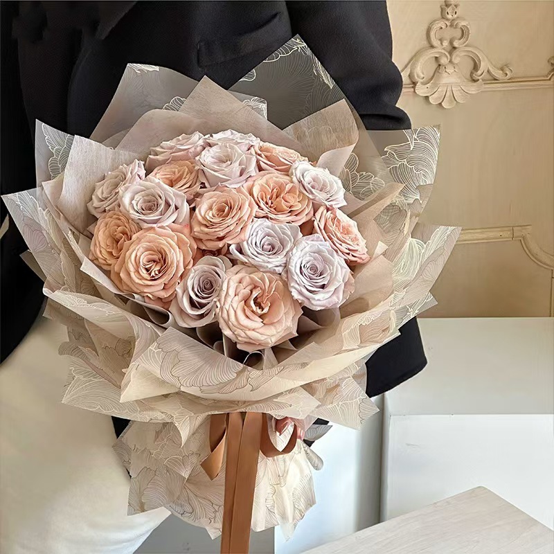 Papel para Flores con Diseño Holográfico/Láser - Efecto Brillante y Atmosférico para San Valentín - Ideal para Crear Bouquets de Impacto - Venta al por Mayor para Florerías