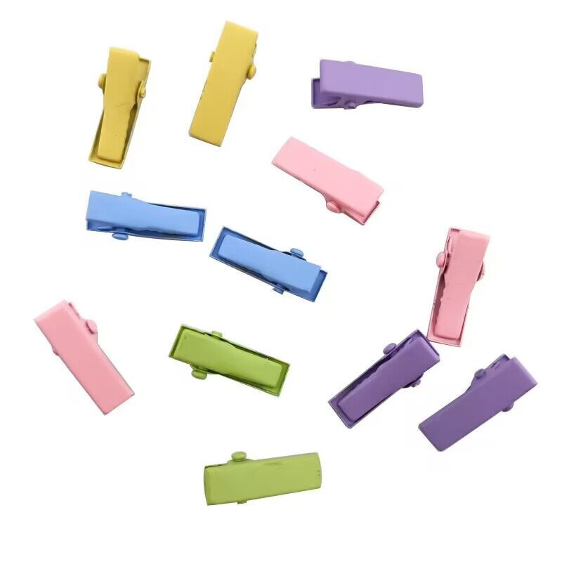 Pinzas de Pato Infantiles en Colores Pastel - Accesorios para Cabello sin Marcas con Acabado en Esmalte