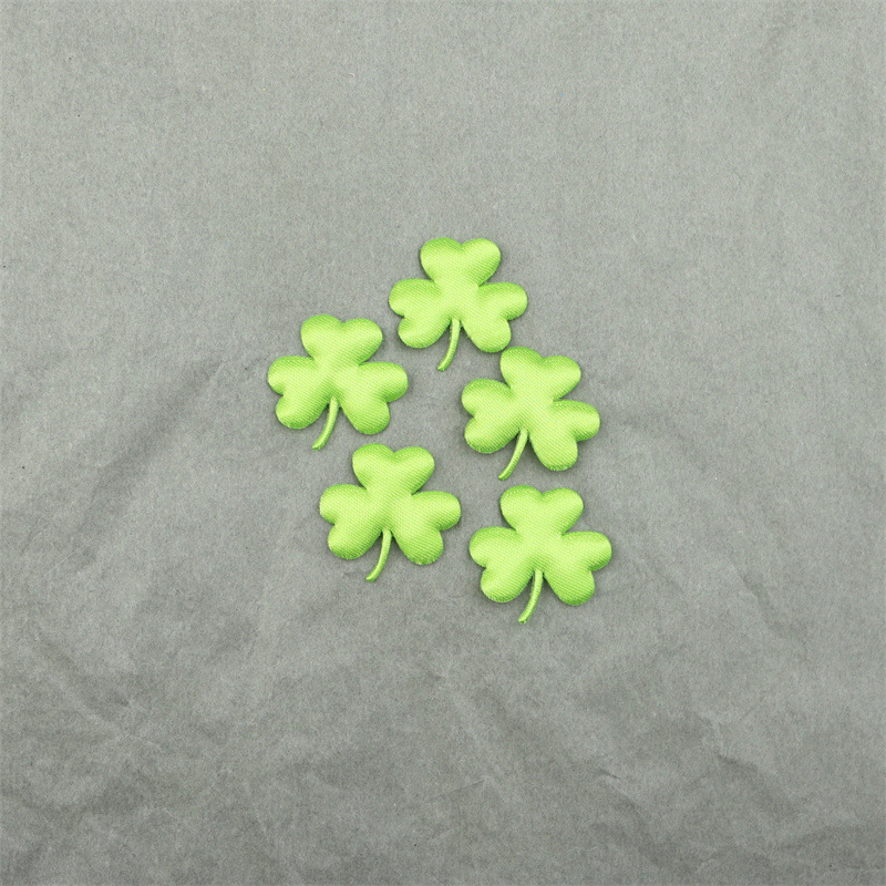 Tréboles de Tela Brillante - Componentes con Purpurina para Fabricación de Accesorios Infantiles, Juguetes y Manualidades - Proveedor Mayorista