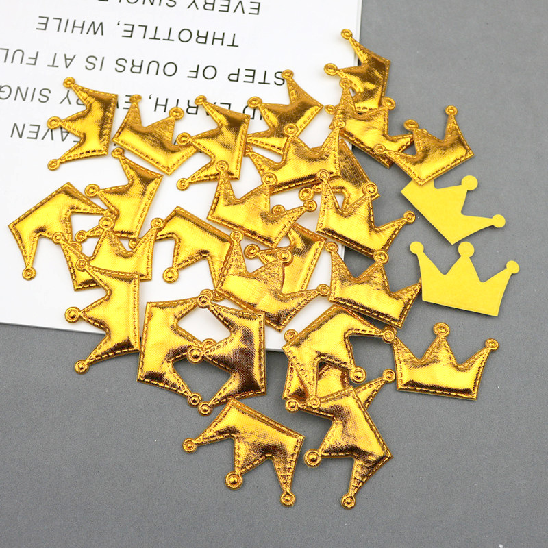 Corazones, Estrellas y Coronas Brillantes con Estampado - Kit de Componentes para Fabricación de Accesorios Infantiles - Proveedor Mayorista 