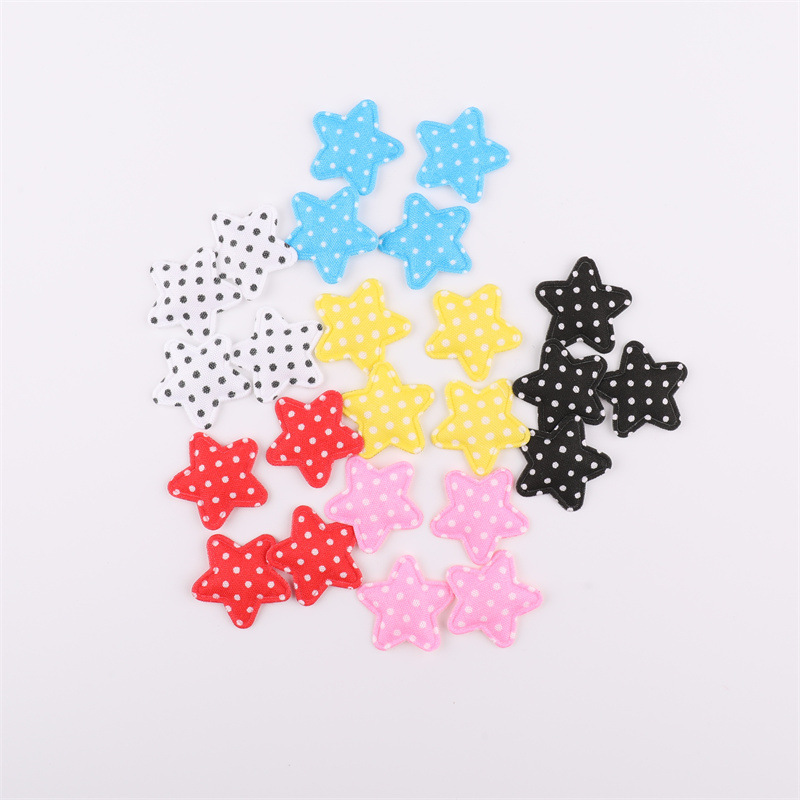 Estrellas de Puntos de 2.5cm - Componentes para Fabricación de Accesorios de Pelo, Ropa, Juguetes y Manualidades - Proveedor Mayorista