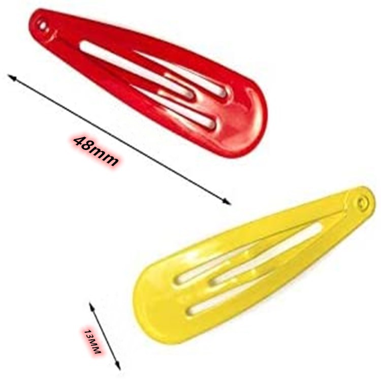 Lata de 12 Broches BB Macaron de 5CM - Pinzas en Forma de Lágrima con Esmalte Premium