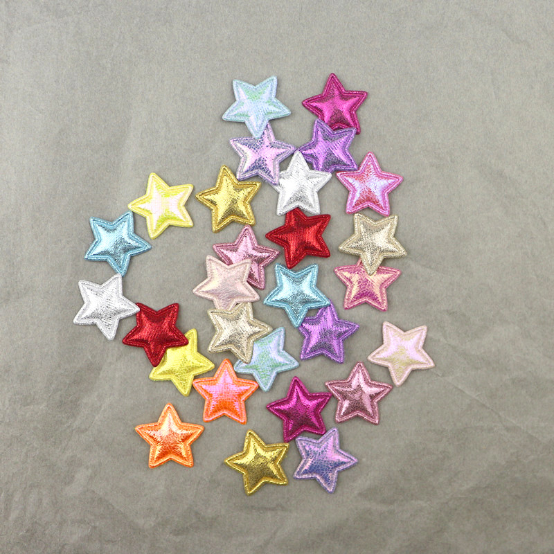 Estrellas de Pana Brillante de 2.5cm - Componentes para Fabricación de Accesorios de Pelo, Ropa y Manualidades - Proveedor Mayorista