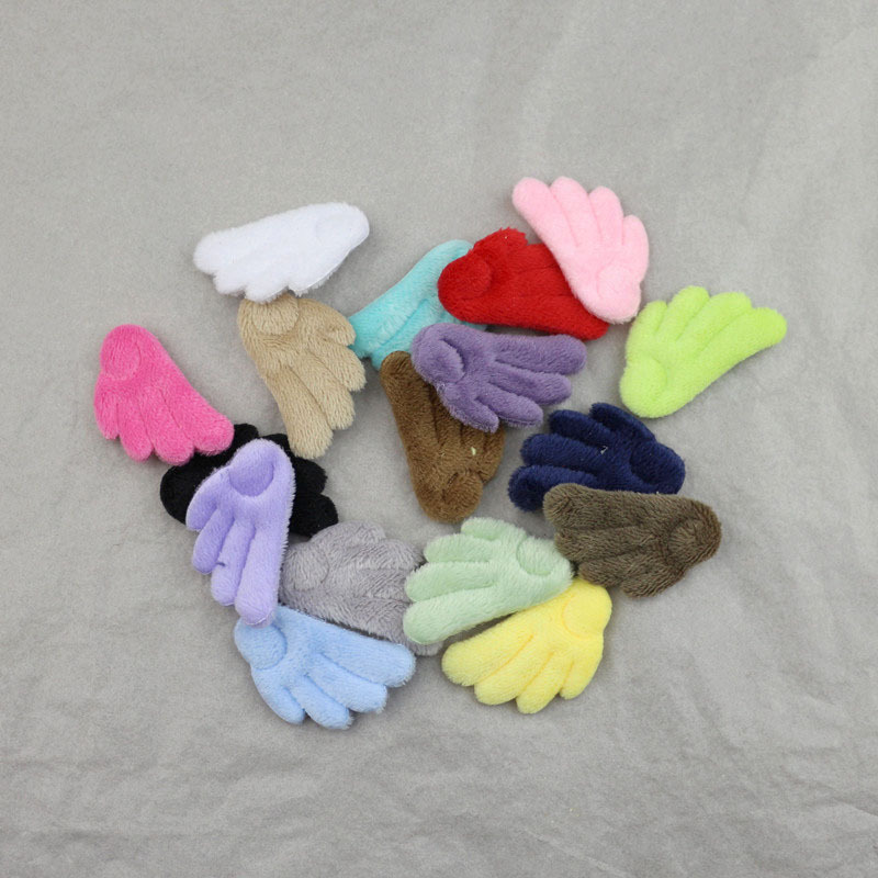 Alas de Ángel de Felpa Doble Cara de 4cm - Componentes para Fabricación de Accesorios de Pelo, Ropa y Manualidades - Proveedor Mayorista