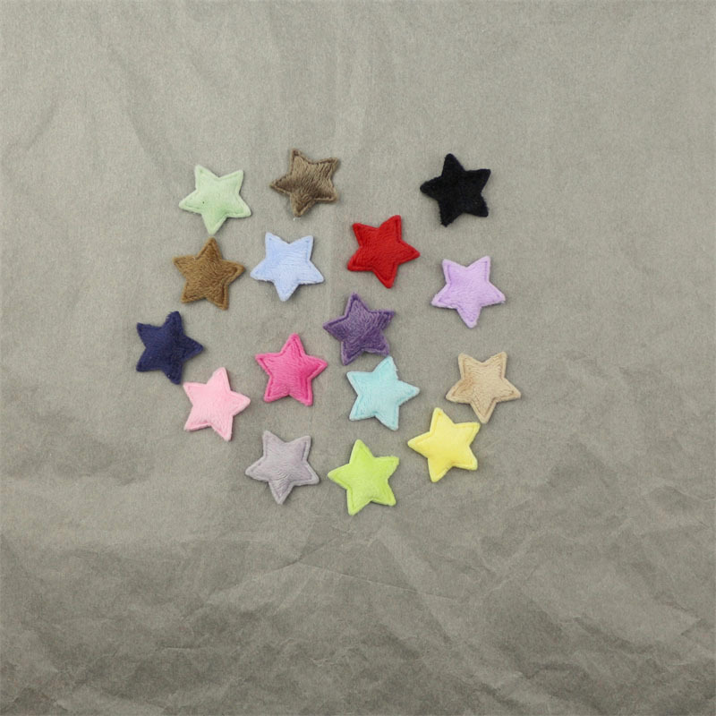 Estrellas de Felpa de 2.5cm para Muñecas - Componentes para Fabricación de Accesorios de Pelo, Ropa y Manualidades - Proveedor Mayorista