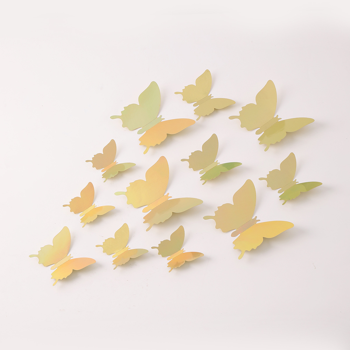 Mariposas 3D Brillantes - Nuevo Diseño Populares para Fiestas - Decoración para Paredes, Escaparates y Fondos de Fotos - Ideales para Eventos y Mayoristas