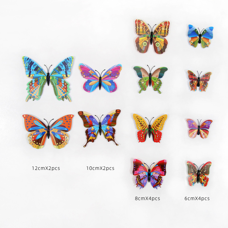 Lote de 12 Mariposas de PVC 3D para Amazon FBA - Decoración de Pared Ultra Realista para Hogar y Comercio - Producto en Tendencia para Mayoristas Internacionales