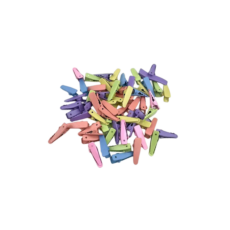 Pinzas de Pato Infantiles en Colores Pastel - Accesorios para Cabello sin Marcas con Acabado en Esmalte