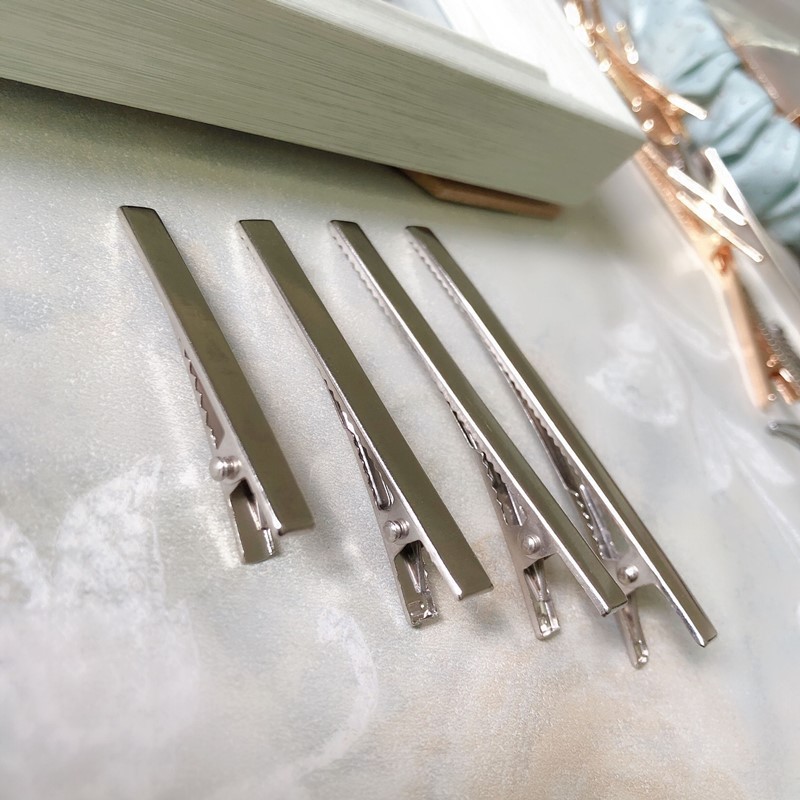 Pinzas de Pato Reforzadas para DIY - Accesorios Metálicos para Cabello con Estilo Minimalista