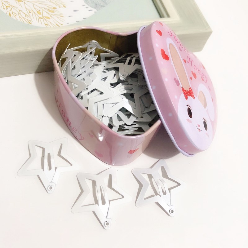 Set de 50 Broches BB Estrellados para Niños - Adorables Accesorios para Cabello Infantil de 3CM con Esmalte Seguro