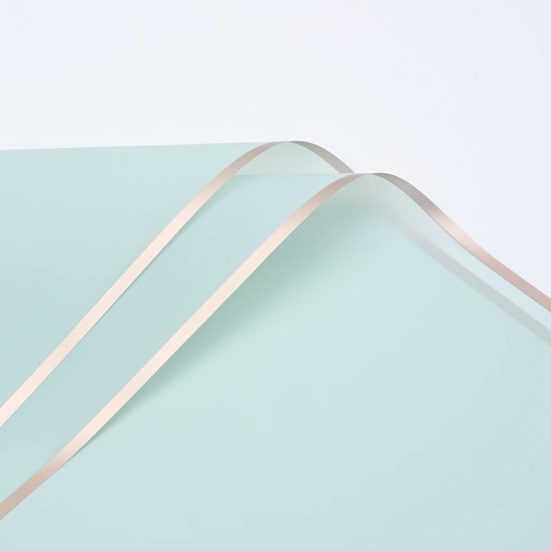 Film Translúcido para Envolver Flores con Borde Dorado - Papel Impermeable de Alta Gama para Bouquets - Fabricante para Venta al por Mayor (Mín. 50 Unidades)