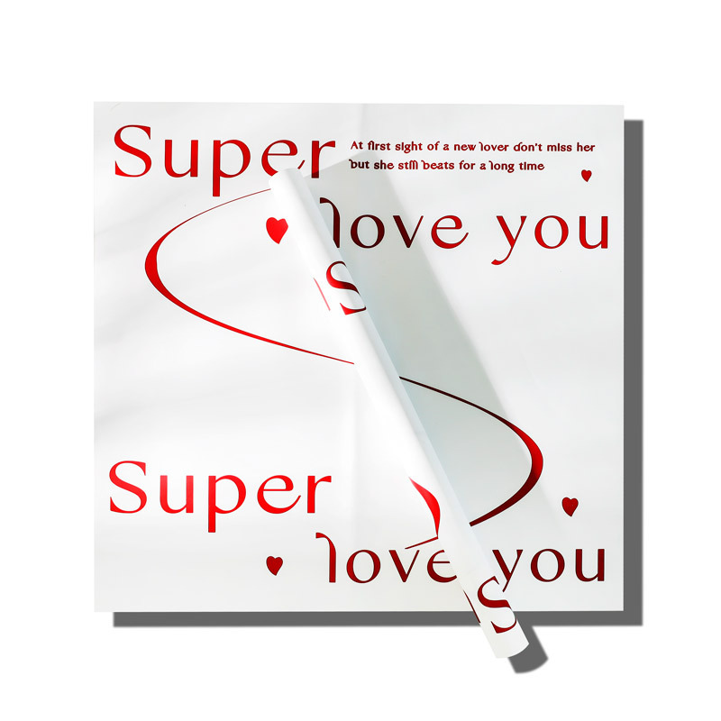 Papel para Ramos en Esfera/Round Bouquet con Letras 'Te Amo' - Tendencia en Redes 2025 - Material Premium para Floristerías - Venta Exclusiva al por Mayor