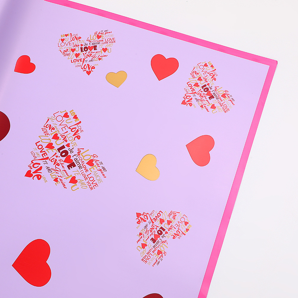 Papel para Envolver Flores 'Qixi - Amor Puro' - Diseño Temático para San Valentín Chino - Suministro Exclusivo para Mayoristas con Previsión de Temporada