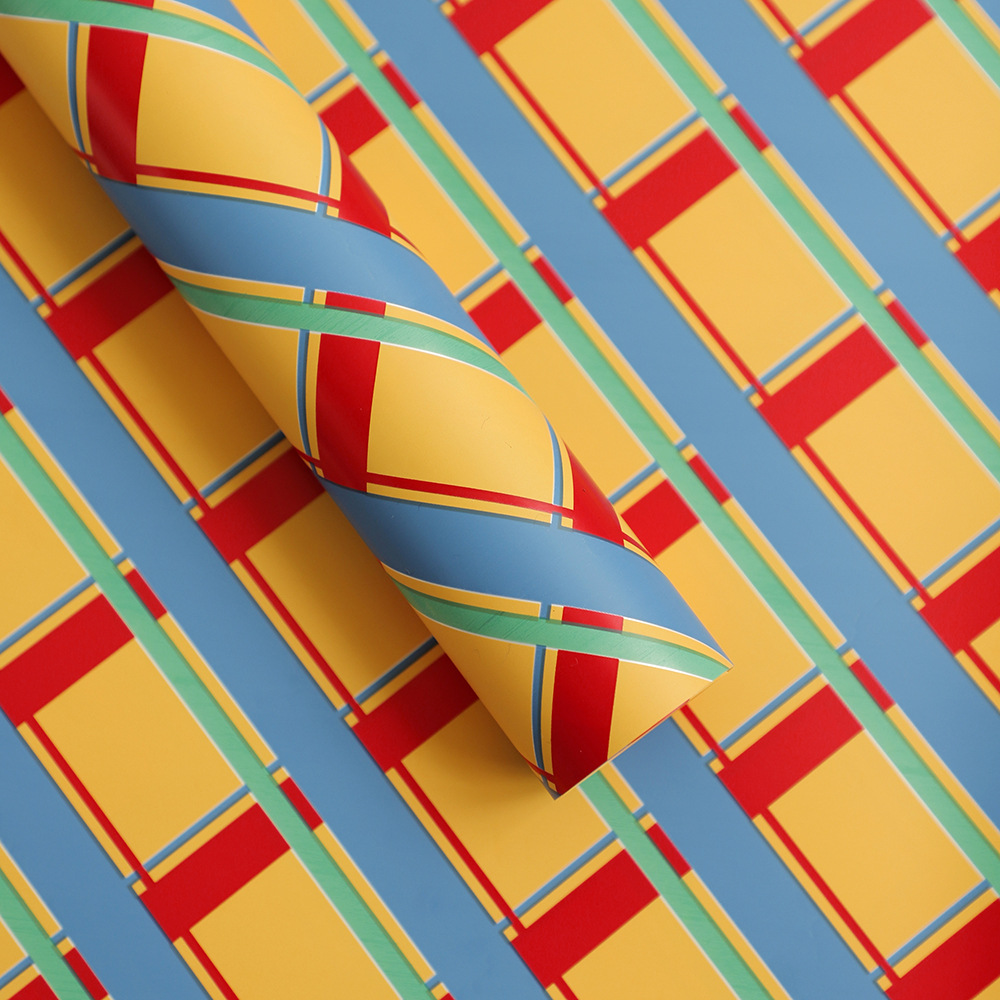 Papel para Regalo a Cuadros Navideños (Rojo y Verde) - Diseño Clásico para Flores, Regalos y Cumpleaños - Suministro Exclusivo para Mayoristas - Temporada 2025