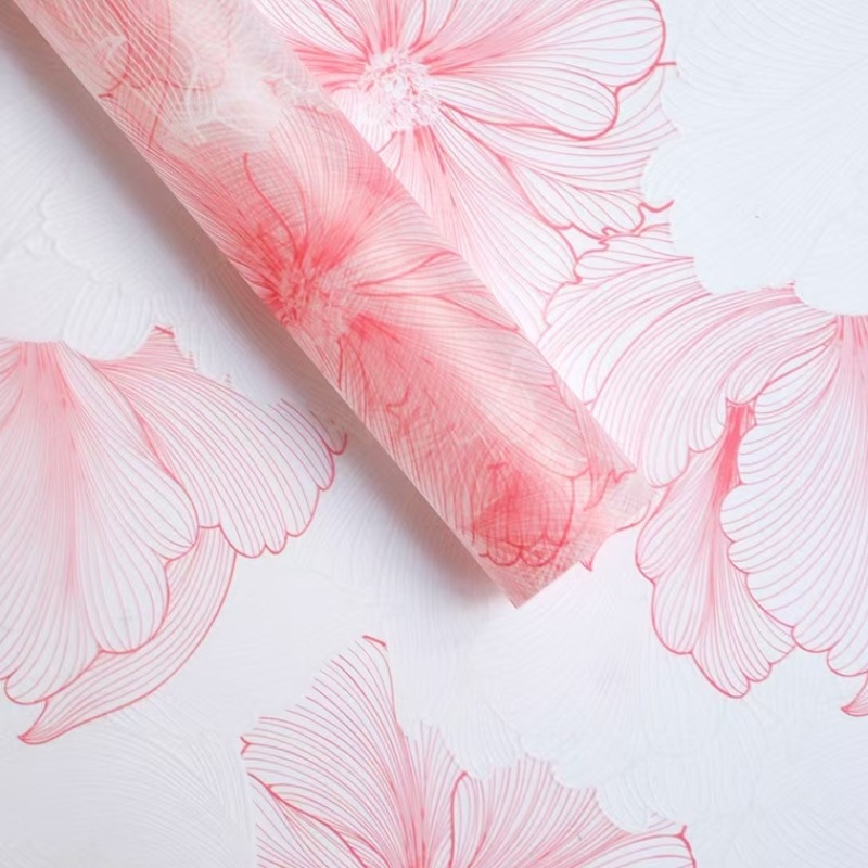 Papel para Flores con Diseño Holográfico/Láser - Efecto Brillante y Atmosférico para San Valentín - Ideal para Crear Bouquets de Impacto - Venta al por Mayor para Florerías