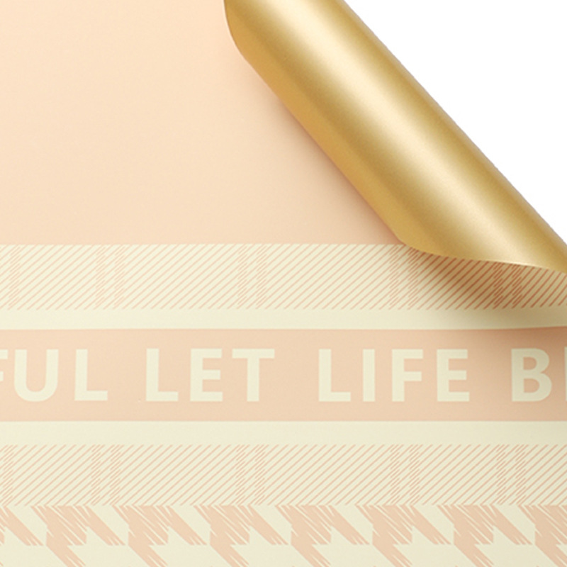 Papel para Envolver Flores a Prueba de Agua de Alta Resistencia, Estampado de Pata de Gallo - Ideal para Floristerías y Mayoristas