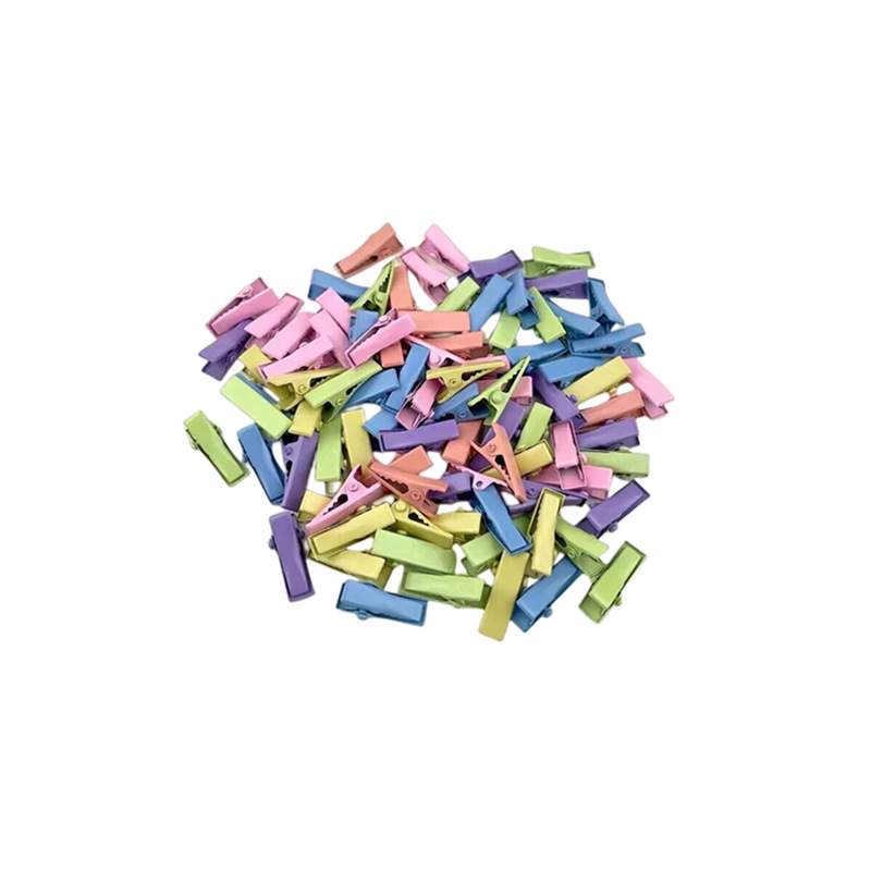 Pinzas de Pato Infantiles en Colores Pastel - Accesorios para Cabello sin Marcas con Acabado en Esmalte