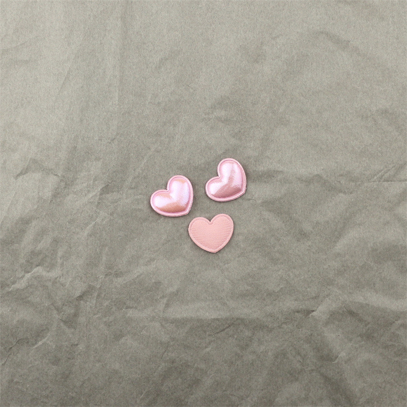 Corazones de Tela en Colores Macarons - Componentes para Fabricación de Accesorios de Pelo, Ropa, Juguetes y Manualidades - Proveedor Mayorista