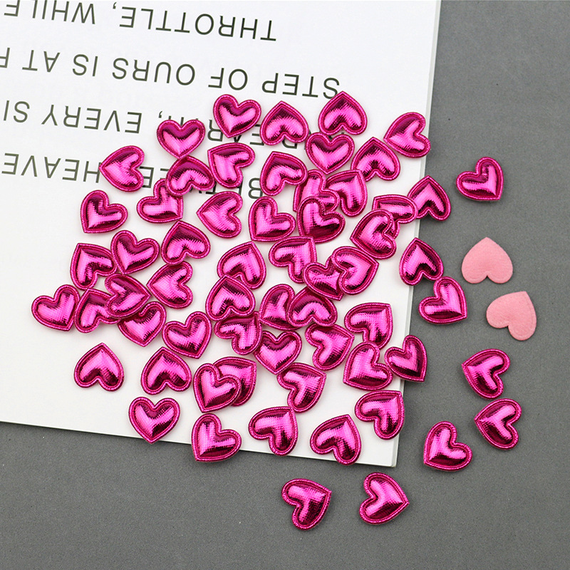 Corazones Brillantes con Estampado para Repostería - Componentes para Decoración de Pasteles, Accesorios Infantiles y Manualidades - Proveedor Mayorista