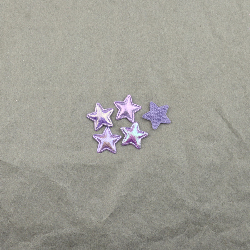 Estrellas de Tela Nacarada de 1.8cm - Componentes para Fabricación de Accesorios de Pelo, Muñecas y Manualidades - Proveedor Mayorista 
