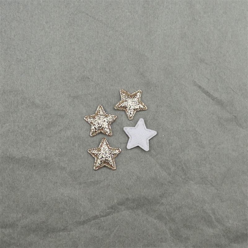 Estrellas Brillantes de 1.8cm con Purpurina - Componentes para Fabricación de Accesorios de Pelo, Muñecas y Manualidades - Proveedor Mayorista