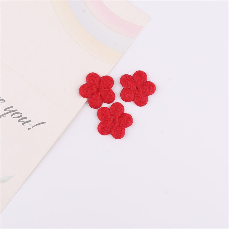 Flores de Fieltro de 2cm - Componentes para Fabricación de Accesorios de Pelo, Ropa, Juguetes y Manualidades - Proveedor Mayorista