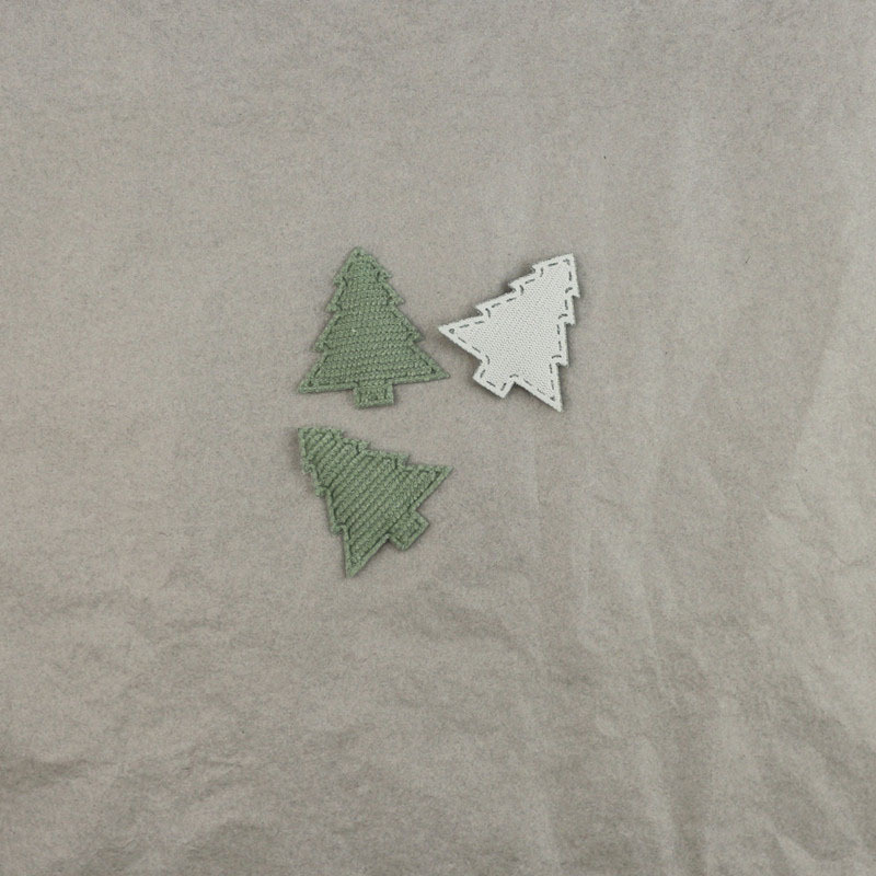 Árboles de Navidad Verdes para Manualidades - Componentes para Fabricación de Accesorios de Pelo, Gorros, Regalos y Decoración Navideña - Proveedor Mayorista