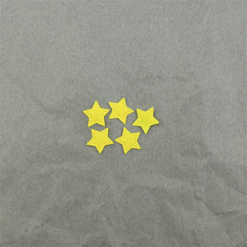 Estrellas Mini de Fieltro de 1.3cm con Estampado - Componentes para Fabricación de Accesorios de Pelo, Manualidades y Decoración - Proveedor Mayorista