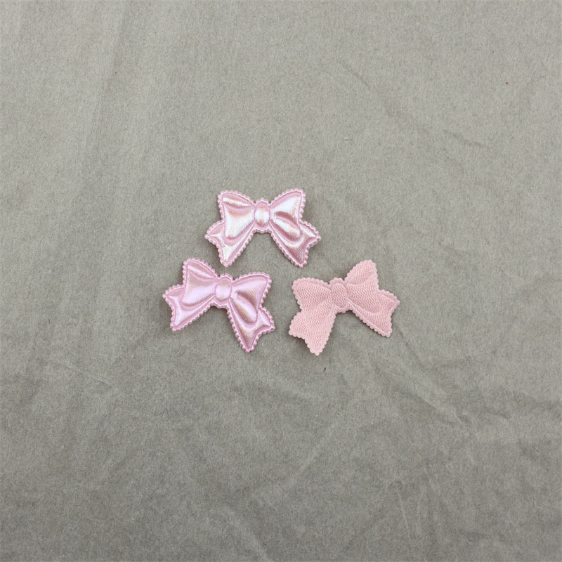 Moños de Tela Nacarada de 3cm - Componentes para Fabricación de Accesorios de Pelo, Ropa, Muñecas, Calzado y Manualidades - Proveedor Mayorista