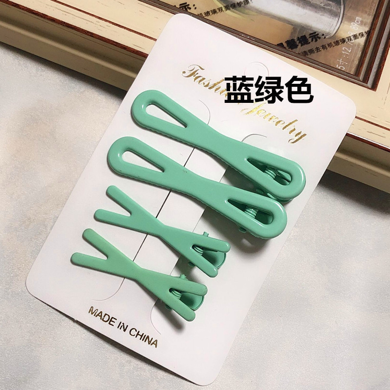 Set de Pinzas de Pato Coreanas en Colores Primavera - Accesorios para Cabello Infantil con Esmalte 