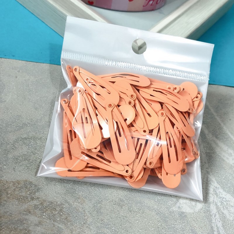 Lote de 100 Broches BB Ecológicos de 3CM - Pinzas en Forma de Lágrima con Esmalte No Tóxico 