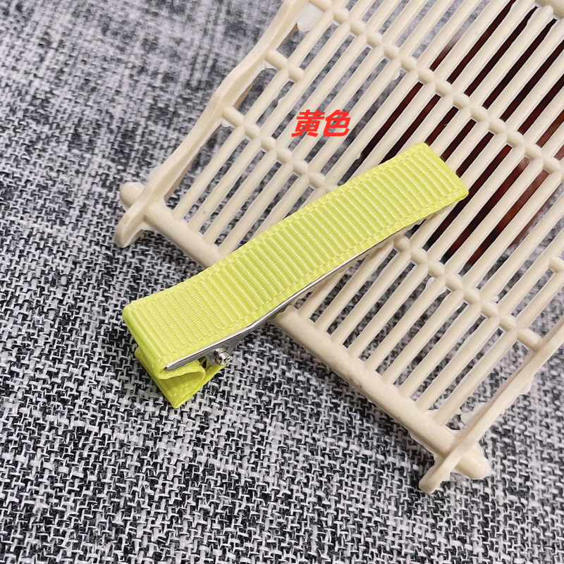 Pinzas de Pato con Moño para Niñas - Mayorista de Accesorios para el Cabello (Tira de Tela Completa, Doble Horquilla)