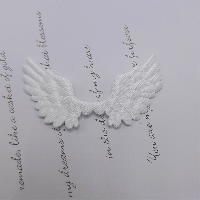 Alas de Ángel de Satén con Estampado por Ultrasonido - Componentes para Decoración de Pasteles, Fabricación de Accesorios, Ropa y Juguetes - Proveedor Mayorista 