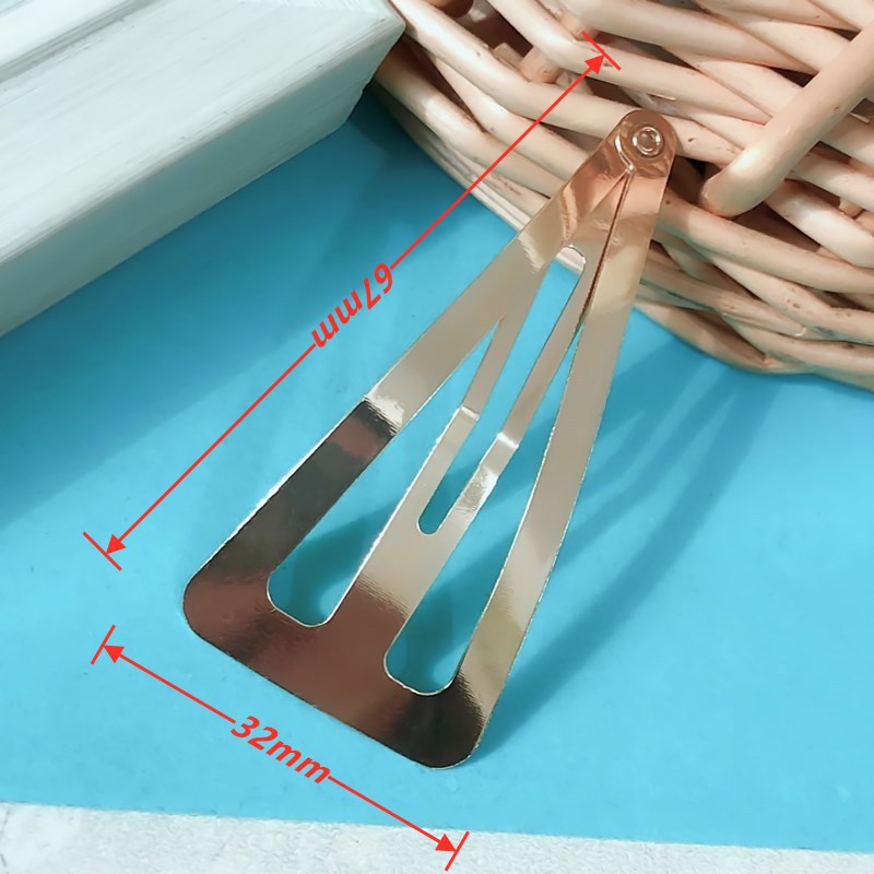 Broches BB Coreanos Premium en Forma de Lágrima - Accesorios para Cabello con Revestimiento Electrolítico