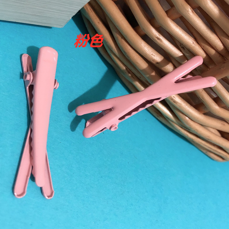 Set de Pinzas Cruzadas Coreanas en Colores Primavera - Accesorios para Cabello con Esmalte de Moda