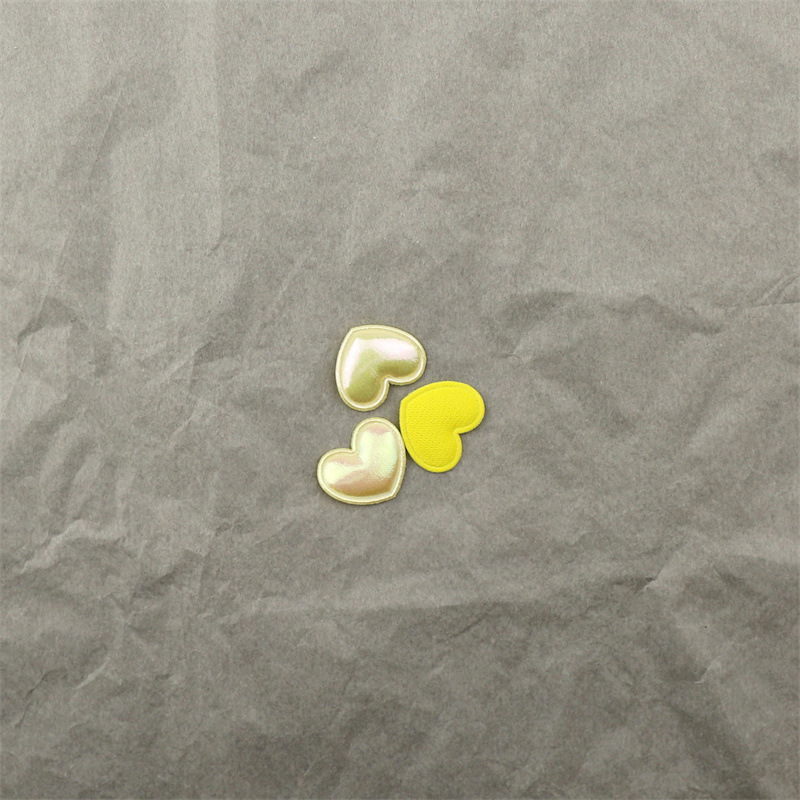 Corazones de Tela en Colores Macarons - Componentes para Fabricación de Accesorios de Pelo, Ropa, Juguetes y Manualidades - Proveedor Mayorista