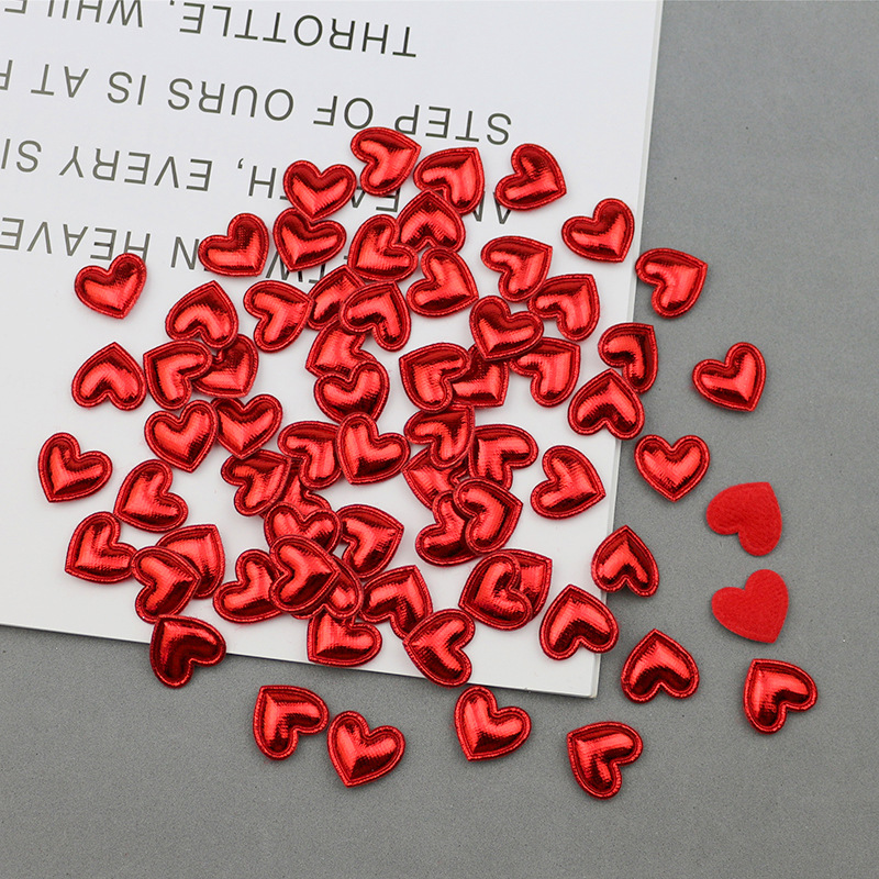 Corazones Brillantes con Estampado para Repostería - Componentes para Decoración de Pasteles, Accesorios Infantiles y Manualidades - Proveedor Mayorista