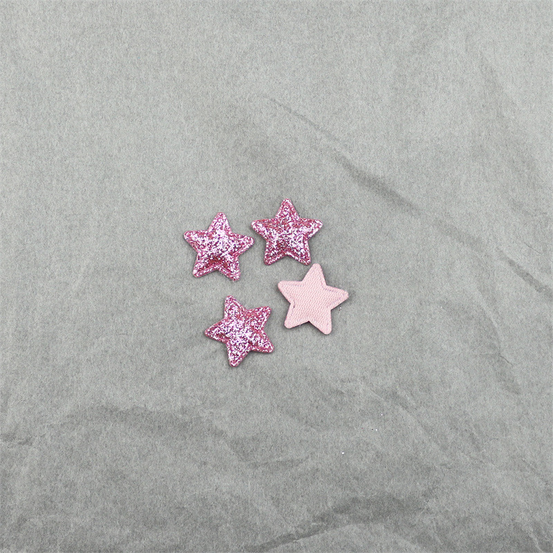 Estrellas Brillantes de 1.8cm con Purpurina - Componentes para Fabricación de Accesorios de Pelo, Muñecas y Manualidades - Proveedor Mayorista