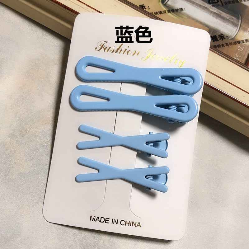 Set de Pinzas de Pato Coreanas en Colores Primavera - Accesorios para Cabello Infantil con Esmalte 