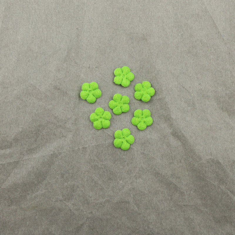 Flores Mini de Fieltro de 1cm - Componentes de Precisión para Fabricación de Accesorios de Pelo, Ropa, Calzado y Manualidades - Proveedor Mayorista