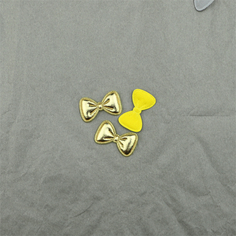 Moños de Tela Dorada de 3cm - Componentes para Decoración de Pasteles, Accesorios de Pelo y Manualidades - Proveedor Mayorista