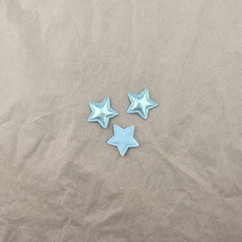 Estrellas de Pana Brillante de 2.5cm - Componentes para Fabricación de Accesorios de Pelo, Ropa y Manualidades - Proveedor Mayorista